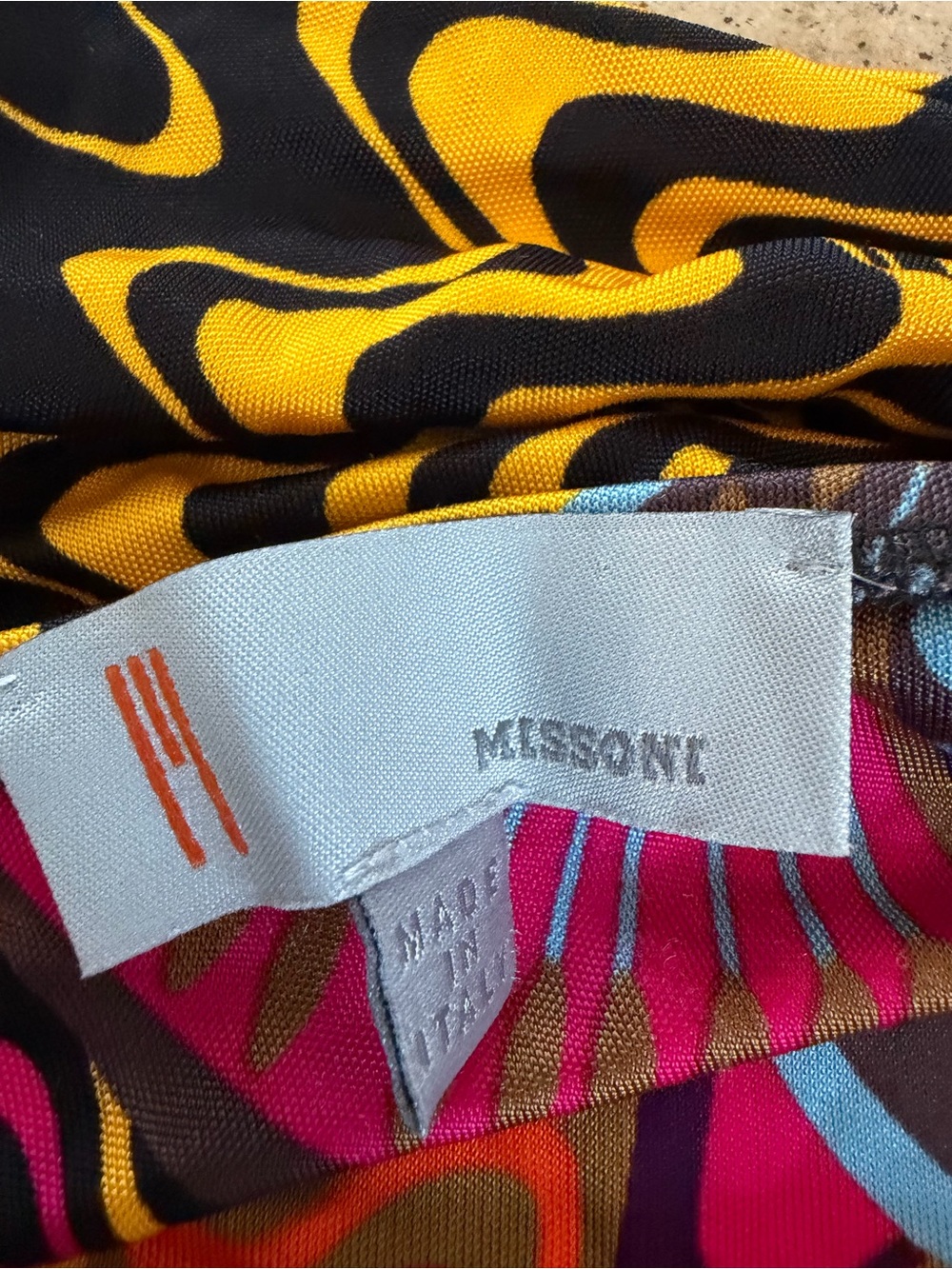 Rare vintage? Missoni knit boho colorful Skirt Sz 4 pull on mini - Picture 3 of 9